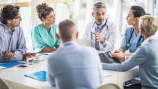 People at a conference room table